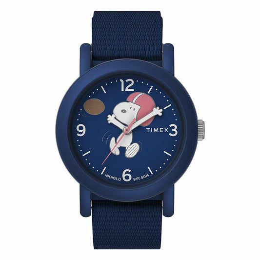 Timex Camper x Peanuts 3-Hand 40mm baseball TW2W48500