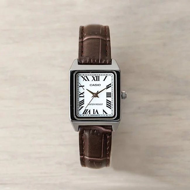 Casio LTP-V007L-7B2 22mm Ladies Leather Strap Vintage Watch