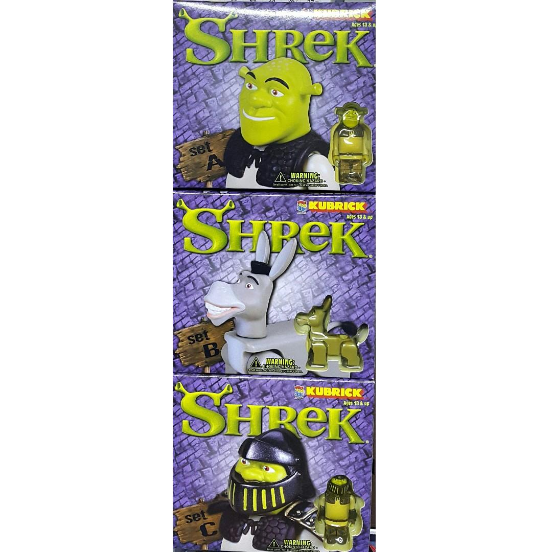 MEDICOM 85311 85312 85313 KUBRICK SHREK LORD FARQUAAD GINGERBREAD MAN DONKEY PRINCESS FIONA MASCOT BOY SET
