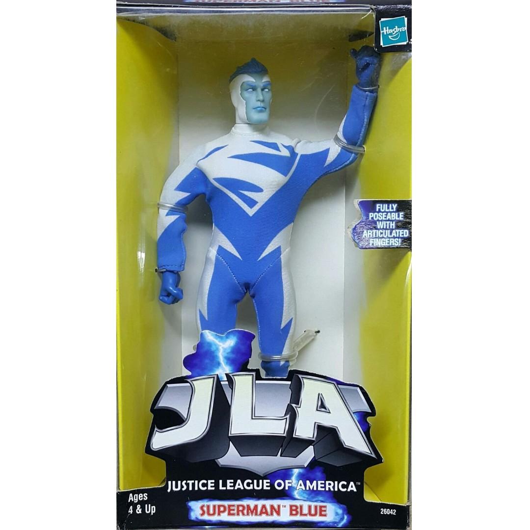 HASBRO JLA JUSTICE LEAGUE OF AMERICA SUPERMAN BLUE FULLY POSEABLE