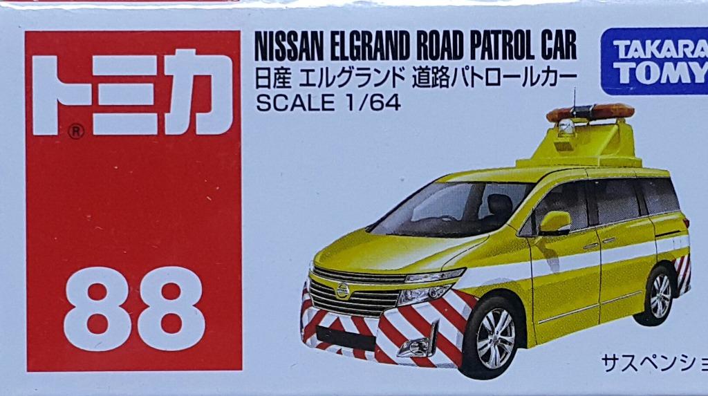 TAKARA TOMY 84329 TOMICA 88 1/64 NISSAN ELGRAND ROAD PATROL CAR