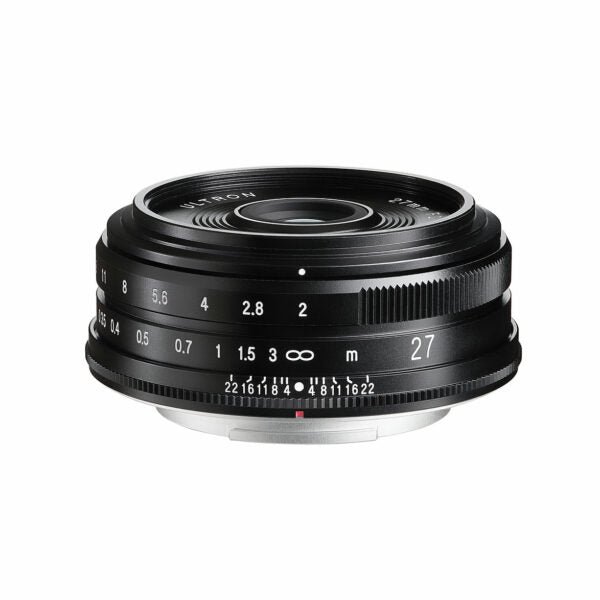 Voigtlander Ultron 27mm f/2 Lens (Fujifilm X-mount / Black)