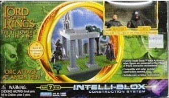 PLAYMATES 40904 THE LORD OF THE RINGS THE FELLOWSHIP OF THE RING INTELLI-BLOX CONSTRUCTION SYSTEM ORC ATTACK AT AMON HEN BOROMIR LURTZ b16091369