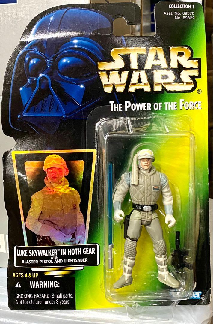 KENNER 69822 STAR WARS THE POWER OF THE FORCE LUKE SKYWALKER IN HOTH GEAR WITH BLASTER PISTOL AND LIGHTSABER 3.5 inches SERIES FIGURE