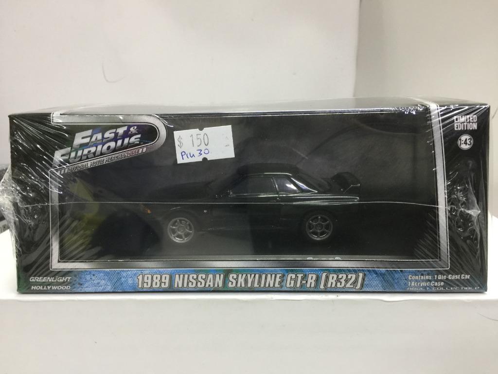 GREENLIGHT 1/43 FAST & FURIOUS 1989 NISSAN SKYLINE GT-R R32 86229