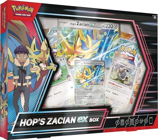 Pokemon TCG US version of Hop's Zacian ex Box
