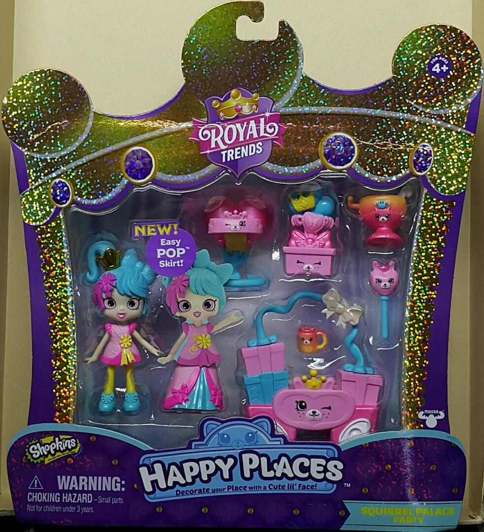 MOOSE 57594 Royal Fashion Surprise Collection Set Squirrel Palace Party SHOPKINS ROYAL TRENDS HAPPY PLACES SQUIRREL PALACE PARTY SET