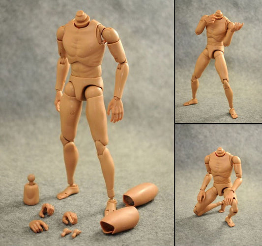 1/6 Nude Body B001 Normal Shoulder Fit 12" HT TTM Male Figure Soldier