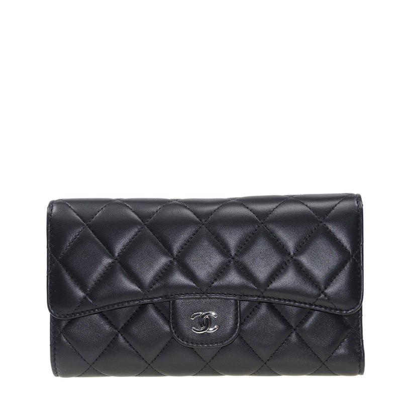Chanel Short Button Wallet A31506BLK 18906