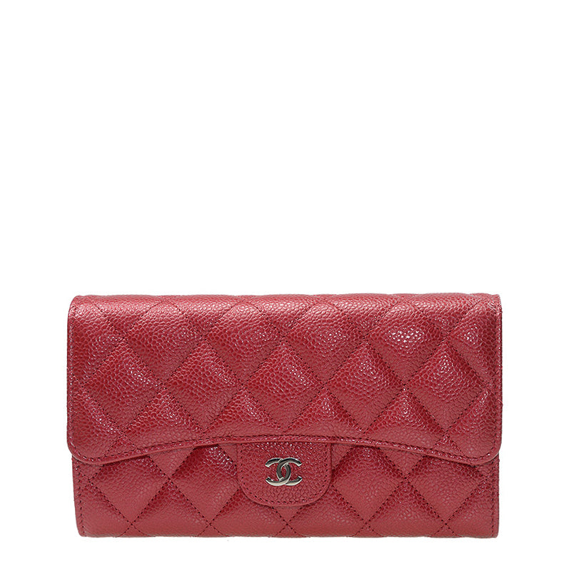 Chanel Long Button Wallet A31506CRED 3274