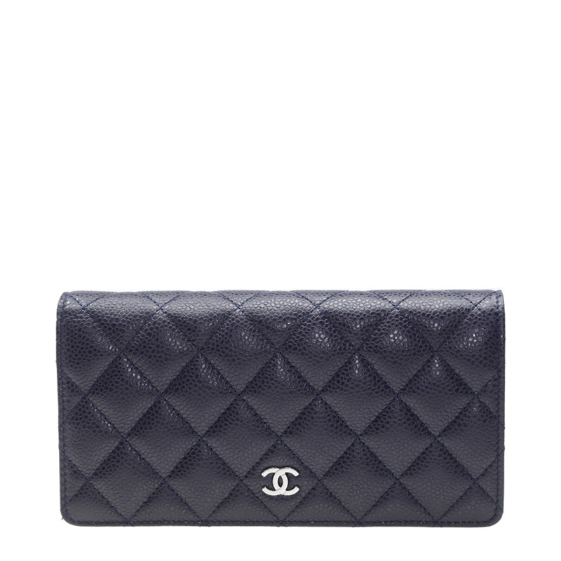 Chanel Long Button Wallet A31509CBLUE 1491