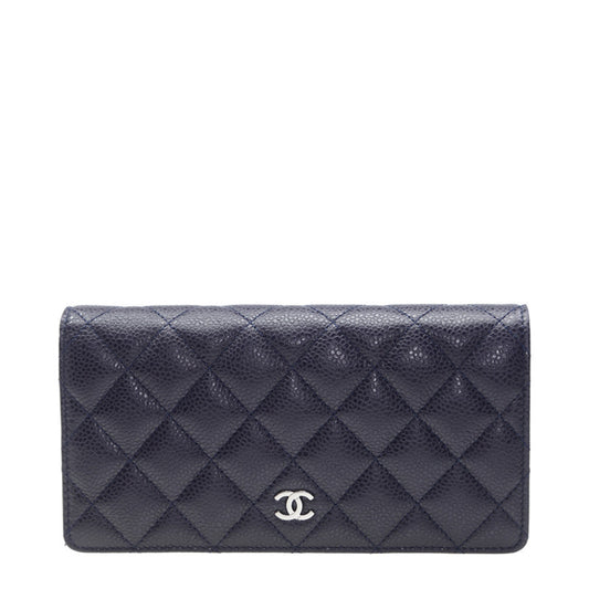Chanel Long Button Wallet A31509CBLUE 1491