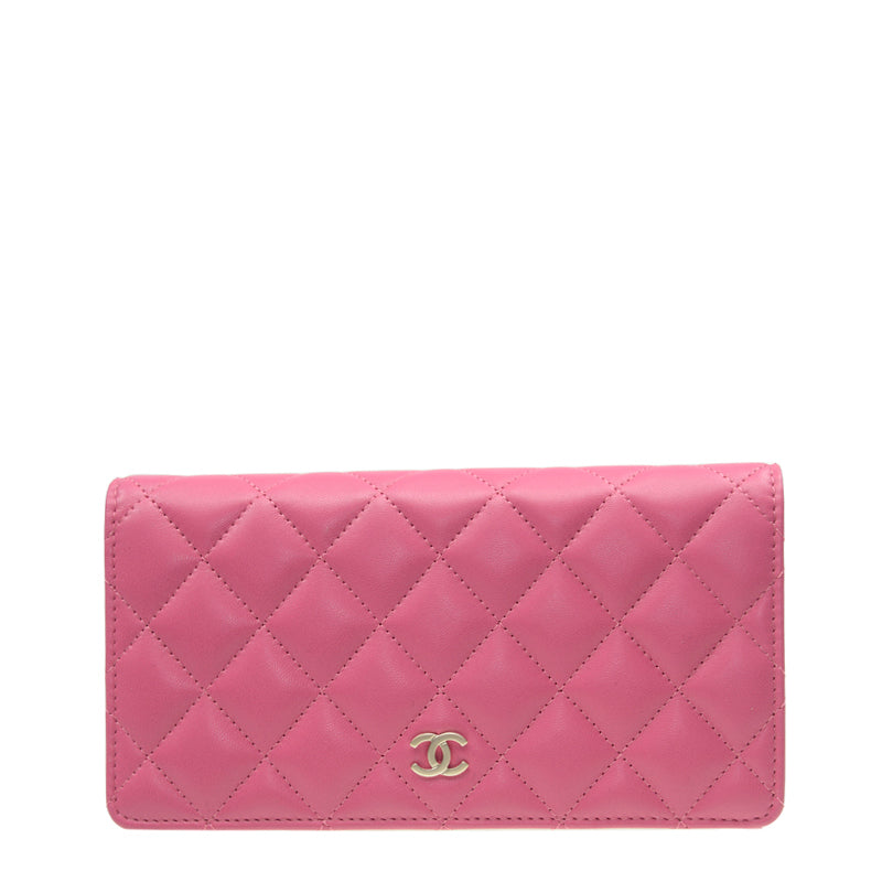 Chanel Long Fold Wallet A31509PINKGP 9835