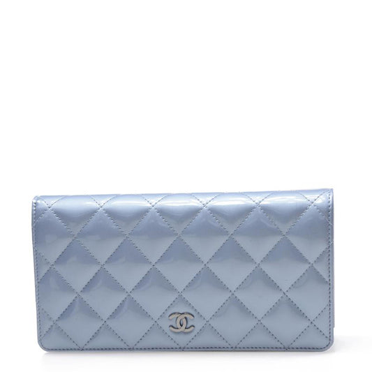 Chanel Long Fold Wallet A31509VLBLUE 1418