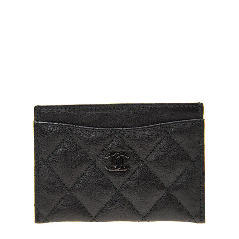 Chanel Card Holder A31510BLKGY 3065