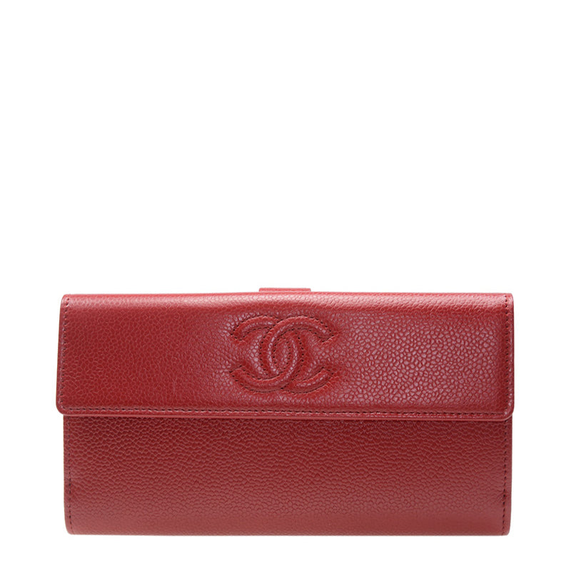 Chanel Long Button Wallet A48649CRED 1753
