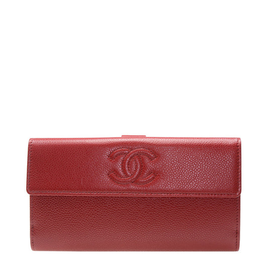 Chanel Long Button Wallet A48649CRED 1753