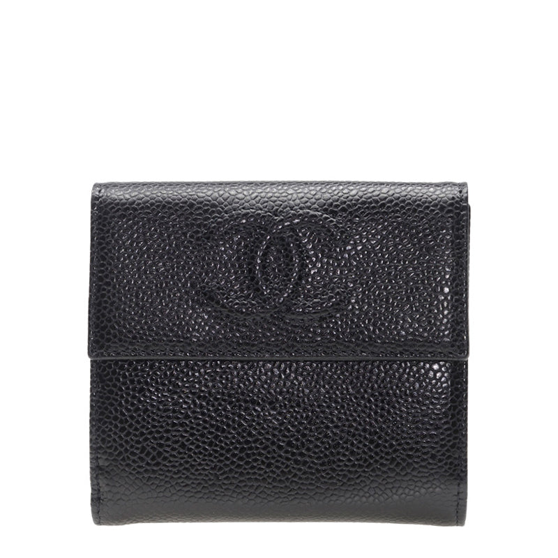 Chanel Short Button Wallet A48650CBLK 2572