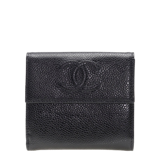 Chanel Short Button Wallet A48650CBLK 2572