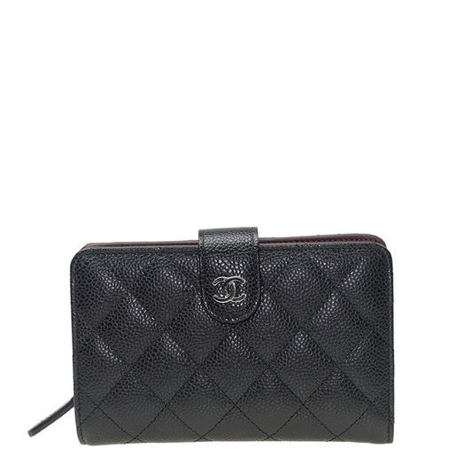 Chanel Short Button Wallet A48667CBLK 4872