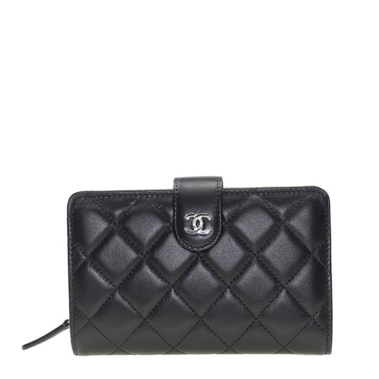 Chanel Short Button Wallet A48667LBLK 10570