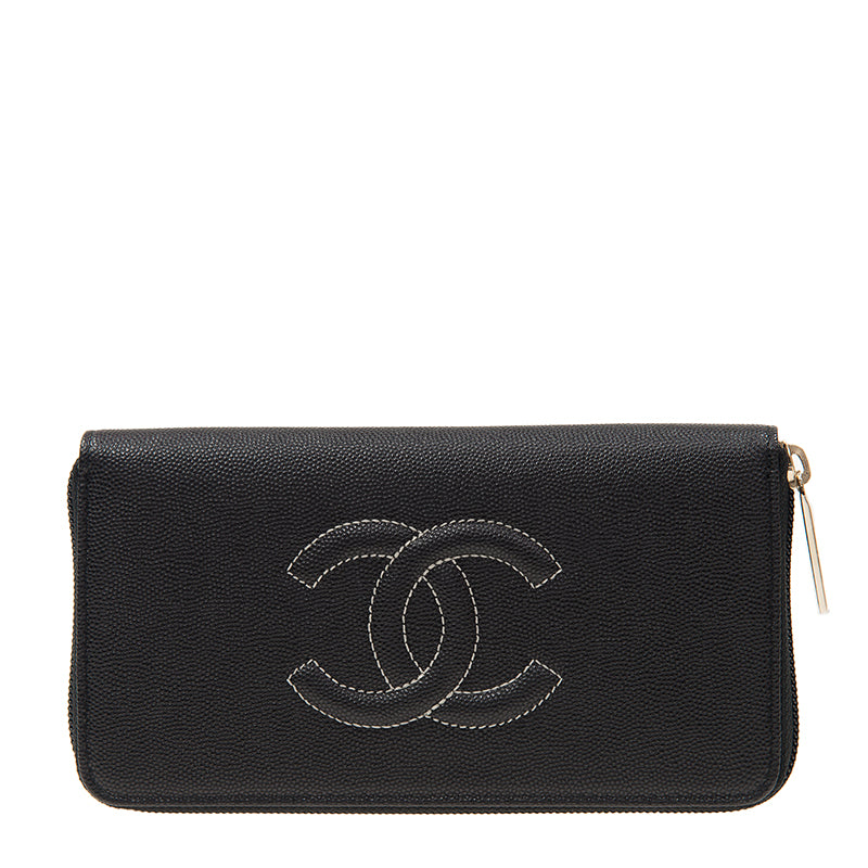Chanel Long Zipper Wallet A50071CBLKW 4564