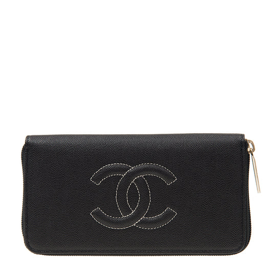 Chanel Long Zipper Wallet A50071CBLKW 4564