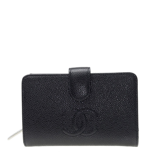 Chanel Short Button Wallet A50073CBLK 4725