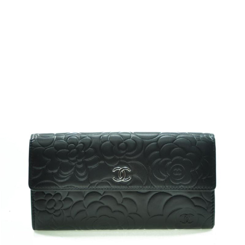 Chanel Long Button Wallet A50084LBLK 2806