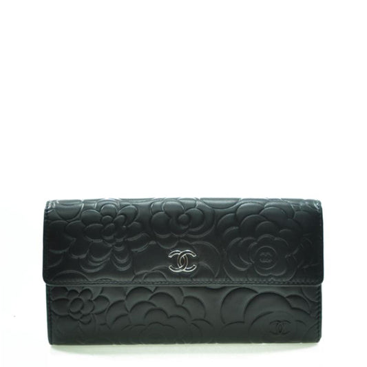 Chanel Long Button Wallet A50084LBLK 2806