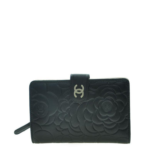 Chanel Long Button Wallet A50087BLKGP 1146