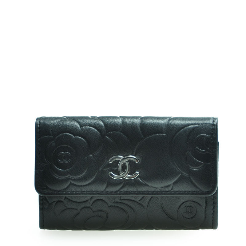 Chanel Short Button Wallet A50088BLKSS 1480