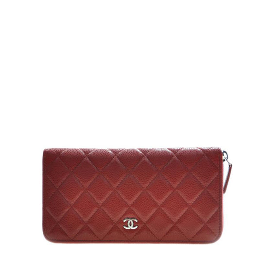 Chanel Long Zipper Wallet A50097RED 2852