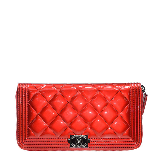 Chanel Long Zipper Wallet A68912VRED 4052