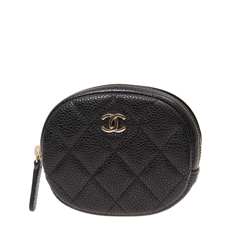 Chanel Short Zipper Wallet A68995CBLKGP 319