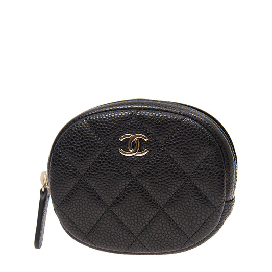 Chanel Short Zipper Wallet A68995CBLKGP 319