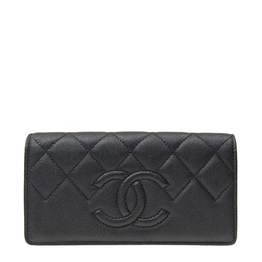 Chanel Long Fold Wallet A70008CDSIL 4250