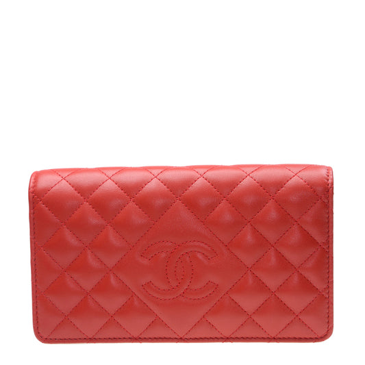 Chanel Long Fold Wallet A80106LRED 2359