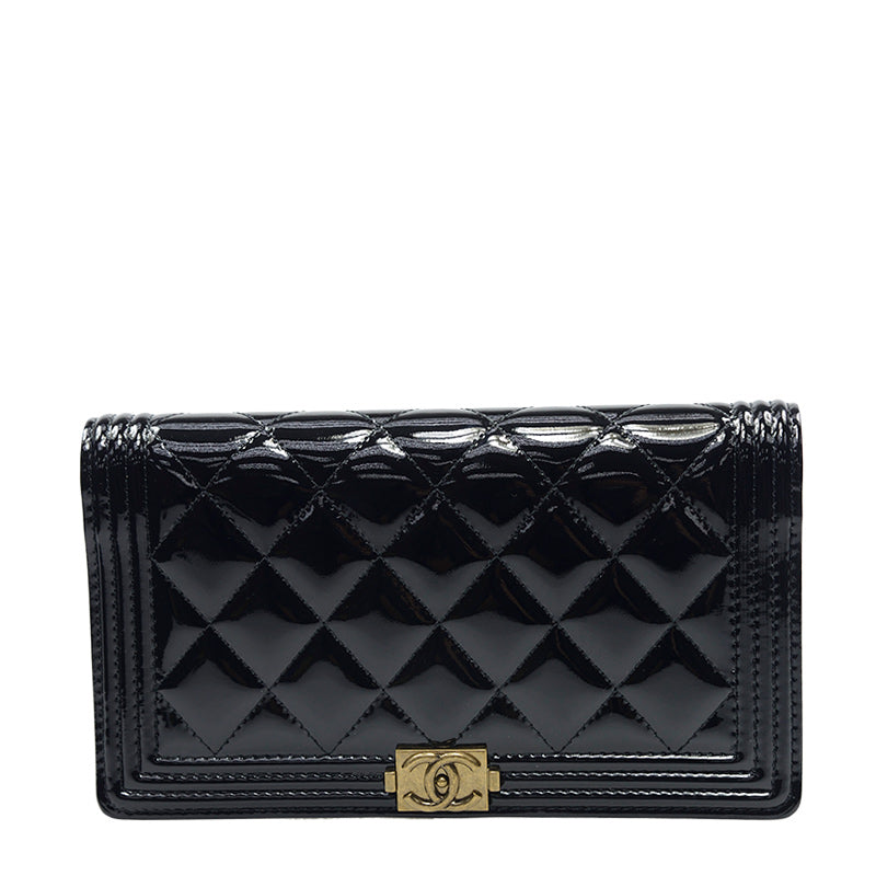 Chanel Long Fold Wallet A80285VBLKGP 3330
