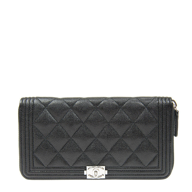 Chanel Long Zipper Wallet A80288CBLKSS 3292