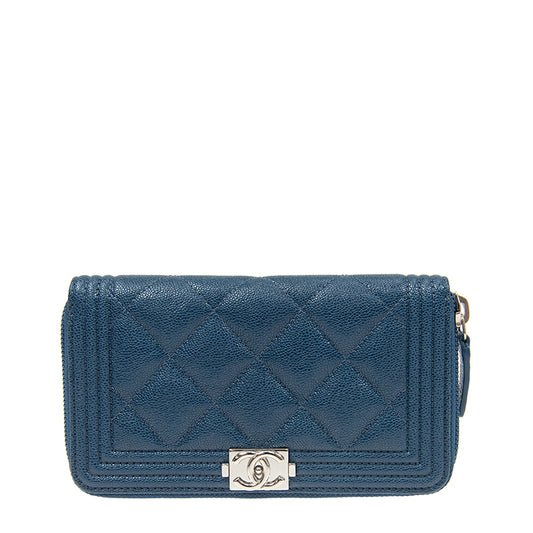 Chanel Short Zipper Wallet A80566CDBLUSS 1686