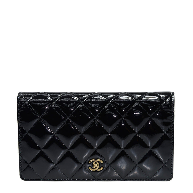 Chanel Long Fold Wallet A80573VBLKGP 2559