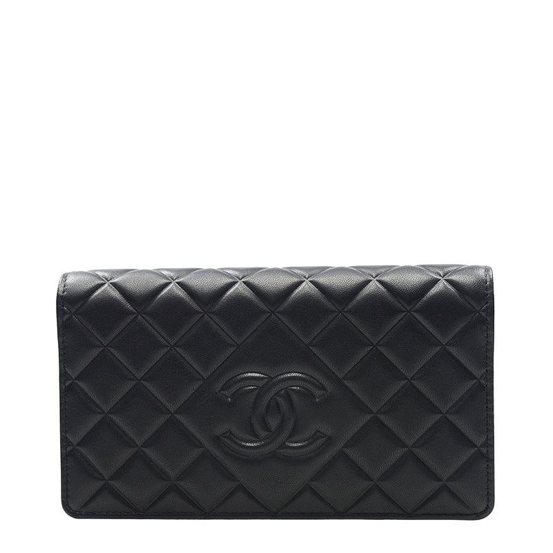 Chanel Long Fold Wallet A80694BLK 2687