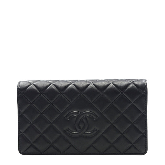 Chanel Long Fold Wallet A80694BLK 2687