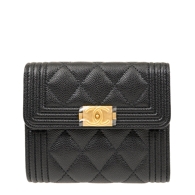 Chanel Short Lock Wallet A80734CBLKGP 4151