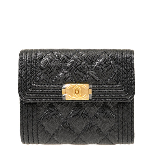Chanel Short Lock Wallet A80734CBLKGP 4151