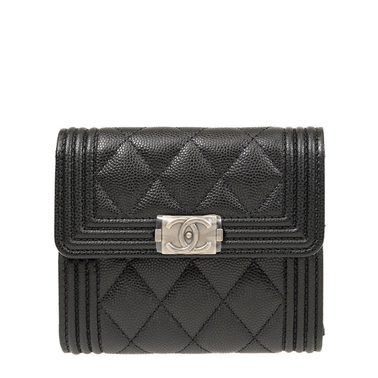 Chanel Short Button Wallet A80734CBLKSS 1132