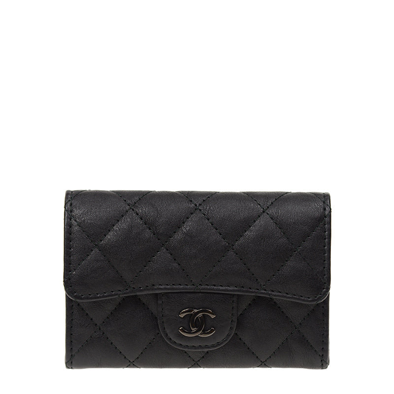 Chanel Coin Purse A80799BLKGY 5084