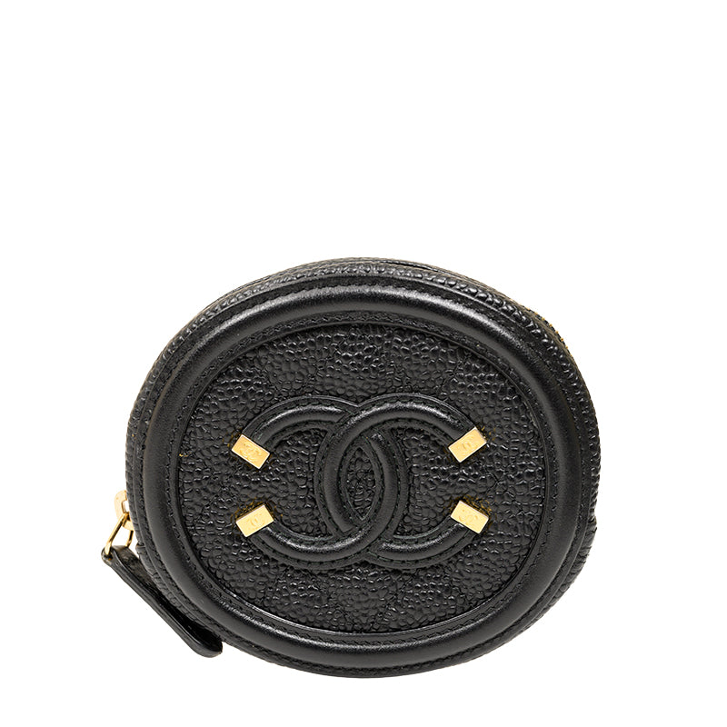 Chanel Short Zipper Wallet A81458CBLKGP 5344