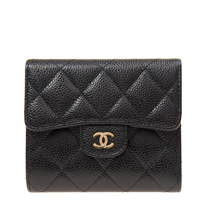 Chanel Short Button Wallet A82288CBLKGP 22362